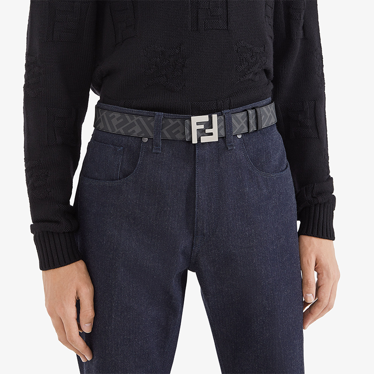 Shop フェンディ レザーベルト スムースバックル 幅3.5cm. 7C0424-AGR9-F0GXN