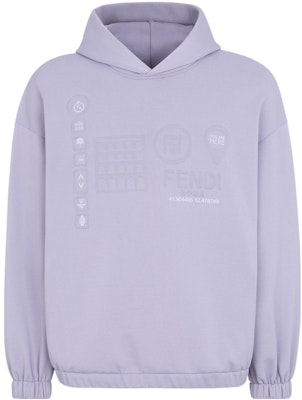 FENDI Light Purple Solid Print Hoodie. FY1126AIFPF1GOS Order FENDI Light Purple Solid Print Hoodie. FY1126AIFPF1GOS