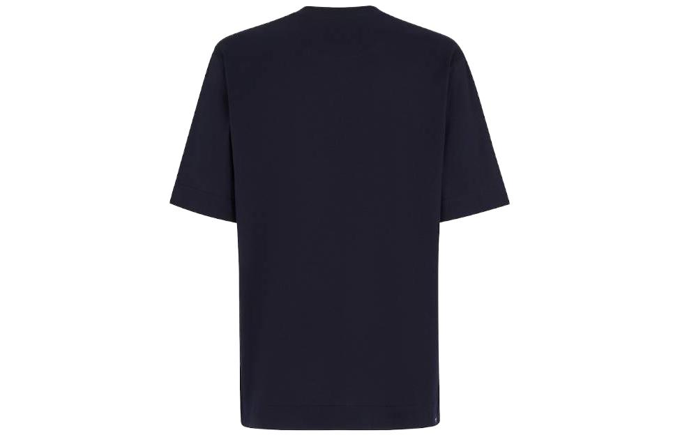 FENDI  Logo Print Crew Neck T-Shirt Navy Blue SS23 Collection. FY1208AN1VF0QG3 圖 3