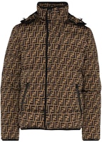 FENDI Logo Puffer Jacket Khaki FAA698AAA3F13IZ FENDI Logo Puffer Jacket Khaki FAA698AAA3F13IZ
