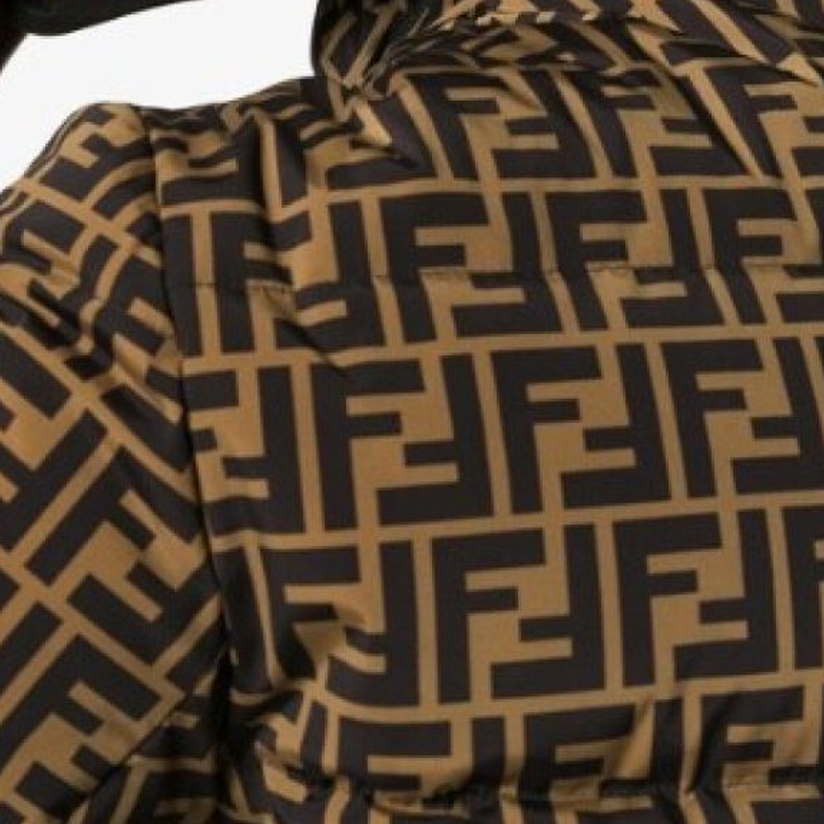 Sizing FENDI 經典標誌卡其色羽絨外套 FAA698AAA3F13IZ