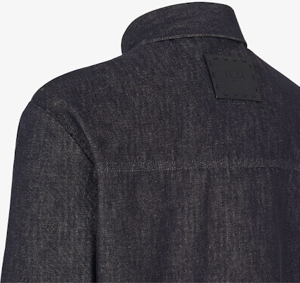 フェンディ ルーズフィット デニムジャケット バックロゴパッチ - ブルー FW1331ASD0F0RBB Purchase フェンディ ルーズフィット デニムジャケット バックロゴパッチ - ブルー FW1331ASD0F0RBB