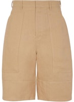FENDI Loose Fit Zipper Casual Shorts Light Brown FB0968AR96F1-MTK FENDI Loose Fit Zipper Casual Shorts Light Brown FB0968AR96F1-MTK