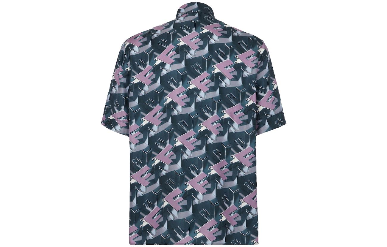 Lookbook 芬迪多彩字母印花短袖衬衫 FS0795APQ9F0F5U