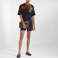 Details for FENDI 深藍色字母印花修身泳褲. FXB077AGBRF1KQT