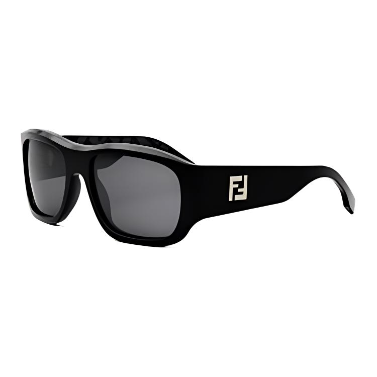 FENDI  Rectangular Black Sunglasses with Logo Design. FE40117I5601A 圖 2