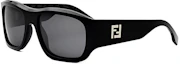 Order Kacamata Hitam Persegi FENDI dengan Desain Logo. FE40117I5601A