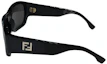 Shop Kacamata Hitam Persegi FENDI dengan Desain Logo. FE40117I5601A