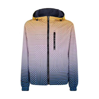 FENDI Reversible Colorblock Hooded Jacket. FAA905APX3F0ZA0
