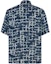 Lookbook FENDI Short Sleeve Button-Up Shirt Blue with Graphic Print Design FS0795AR6EF0UV2