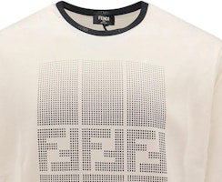 FENDI Slim Fit T-Shirt Leher Bulat Corak Huruf dalam Warna Putih Pudar. FAF715AR5BF0-RQ0 Shop FENDI Slim Fit T-Shirt Leher Bulat Corak Huruf dalam Warna Putih Pudar. FAF715AR5BF0-RQ0