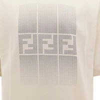 FENDI Slim Fit T-Shirt Leher Bulat Corak Huruf dalam Warna Putih Pudar. FAF715AR5BF0-RQ0 Purchase FENDI Slim Fit T-Shirt Leher Bulat Corak Huruf dalam Warna Putih Pudar. FAF715AR5BF0-RQ0
