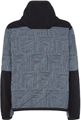 FENDI Slim Fit Logo Print Hooded Jacket Black FAA641APX5F1ML9 Lookbook FENDI Slim Fit Logo Print Hooded Jacket Black FAA641APX5F1ML9