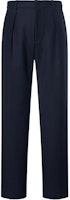 FENDI Slim Fit Mid-Waist Pleated Casual Pants Deep Blue FB0767AI6PF0QA2 FENDI Slim Fit Mid-Waist Pleated Casual Pants Deep Blue FB0767AI6PF0QA2