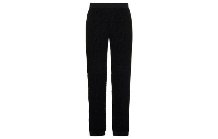 FENDI  Slim Fit Solid Color Track Pants Black SS22 FB0496A9RKF0QA1 圖 3