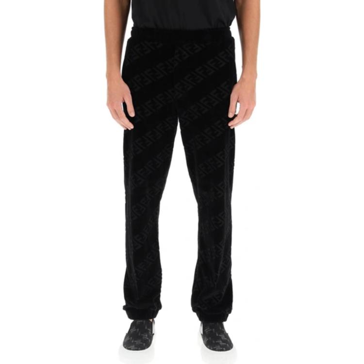 FENDI  Slim Fit Solid Color Track Pants Black SS22 FB0496A9RKF0QA1 圖 4