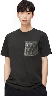 FENDI 素色黑色圓領短袖T恤 FY1257APM4F0QA1 Details for FENDI 素色黑色圓領短袖T恤 FY1257APM4F0QA1