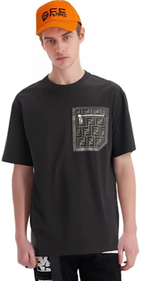 FENDI 素色黑色圓領短袖T恤 FY1257APM4F0QA1 Cheap FENDI 素色黑色圓領短袖T恤 FY1257APM4F0QA1