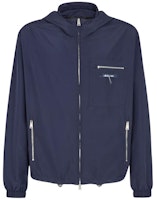 FENDI Solid Color Zip-Up Hoodie Jacket - Blue FW1310AR9HF04V6 FENDI Solid Color Zip-Up Hoodie Jacket - Blue FW1310AR9HF04V6