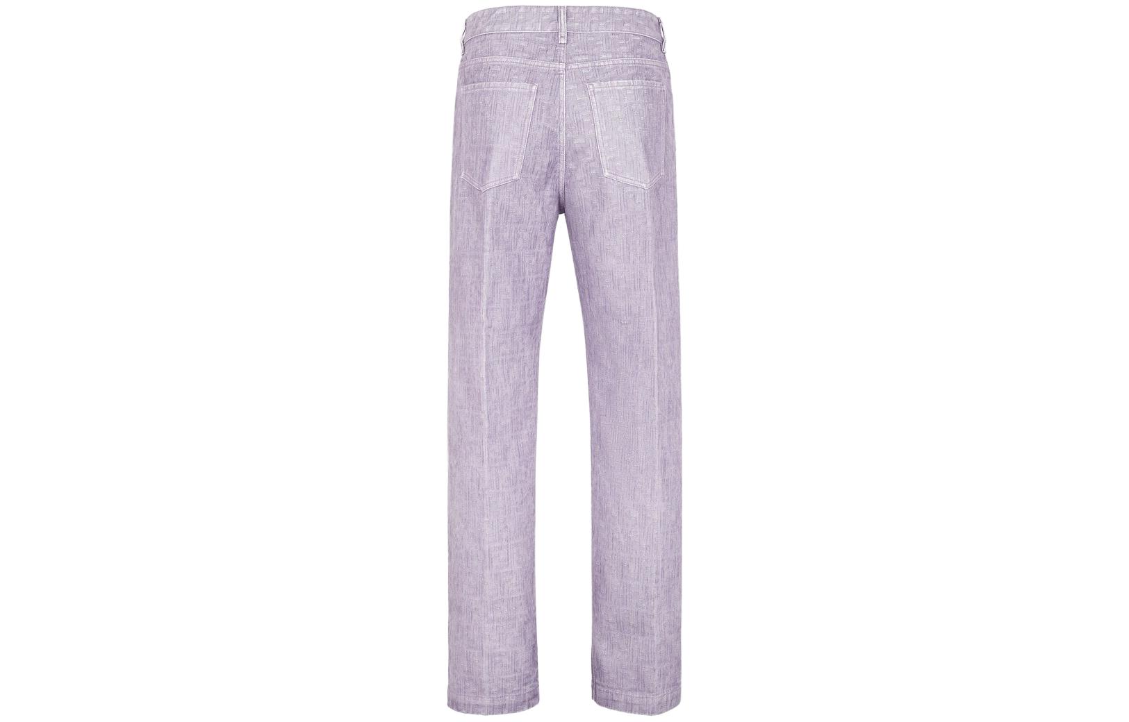 Lookbook 芬迪 紫色中腰直筒牛仔裤 FLP302APSWF0F5U