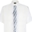 Shop FENDI SS24 Gradient Logo Loose-Fit Short-Sleeve Shirt in White FS0966AN0RF0UB0