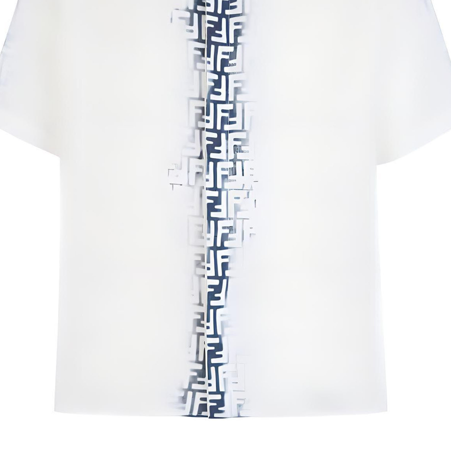 Details for FENDI SS24 渐变标志宽松版白色短袖衬衫 FS0966AN0RF0UB0