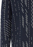 Sizing FENDI Striped Crewneck Knit Pullover Sweater in Blue. FZX091AR8CF03LQ