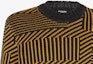 Purchase FENDI Striped Jacquard Knit Long Sleeve Sweater Multicolor. FAE549APPDF1Z87