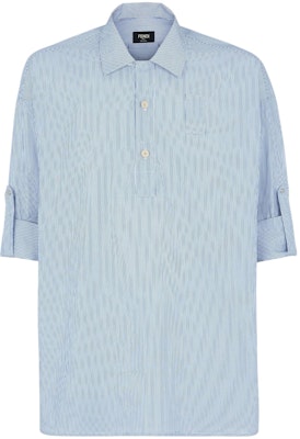 FENDI Striped Pleated Long Sleeve Casual Shirt Light Blue. FS1257AR5VF16H9 Buy FENDI Striped Pleated Long Sleeve Casual Shirt Light Blue. FS1257AR5VF16H9