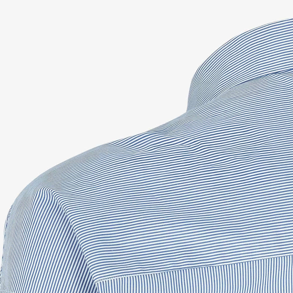 Purchase 芬迪 条纹褶皱长袖休闲衬衫 浅蓝色 FS1257AR5VF16H9