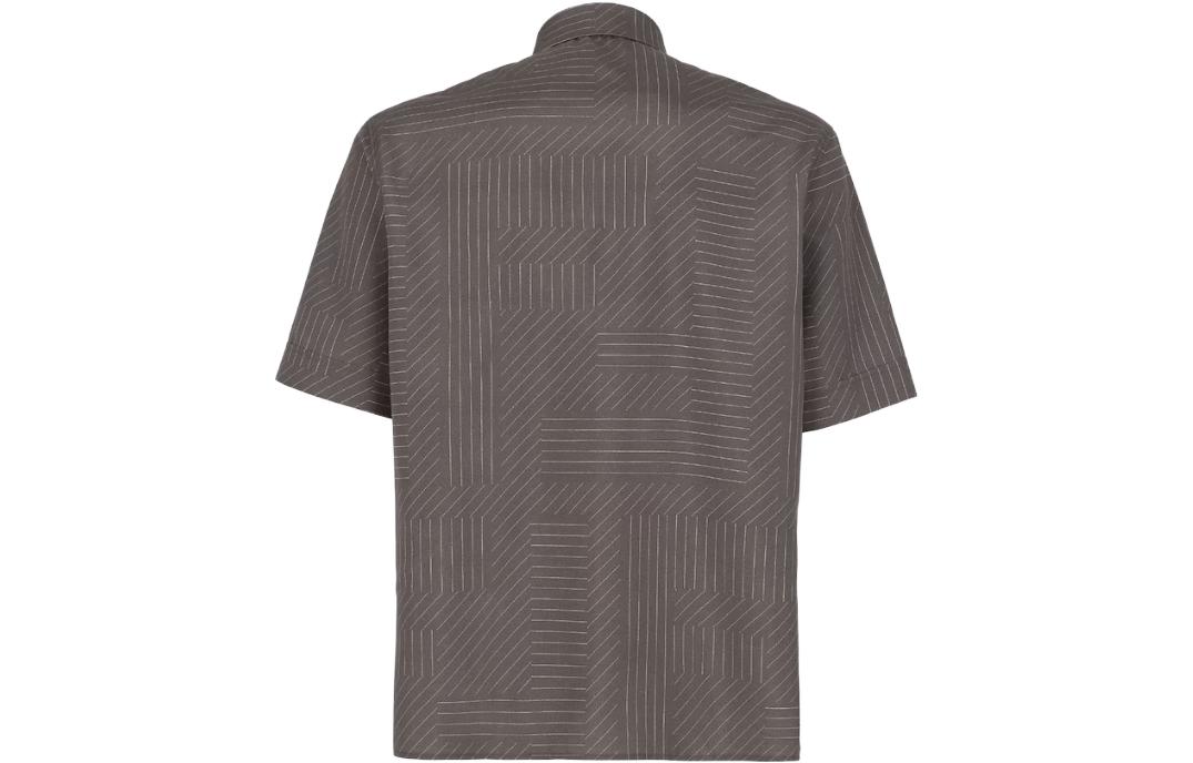 Lookbook FENDI 条纹短袖衬衫灰色 FS0795APQAF1LUY