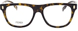 Lookbook FENDI Vitality Square Optical Glasses Trendy Acetate Frame. FE50070F-052