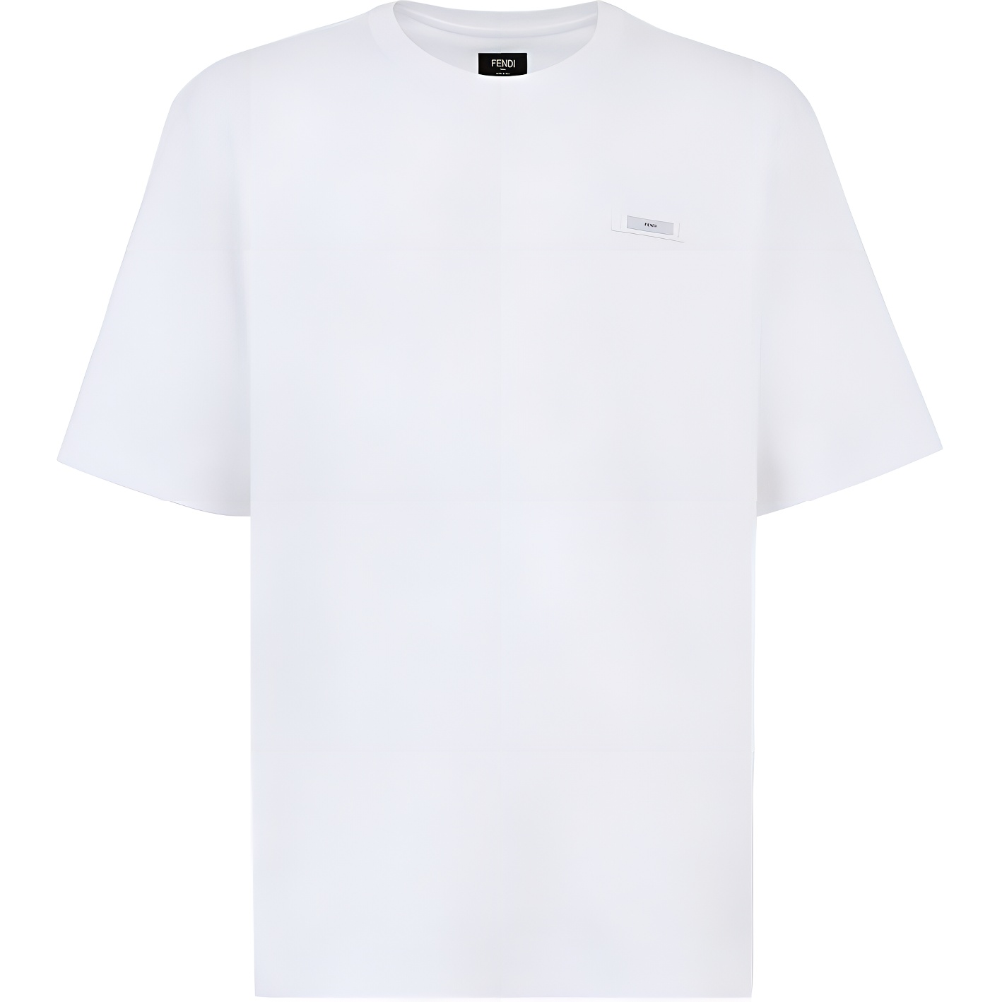 FENDI  White Crewneck Casual Short Sleeve T-Shirt FW23 FY0936AQJEF-0QA0