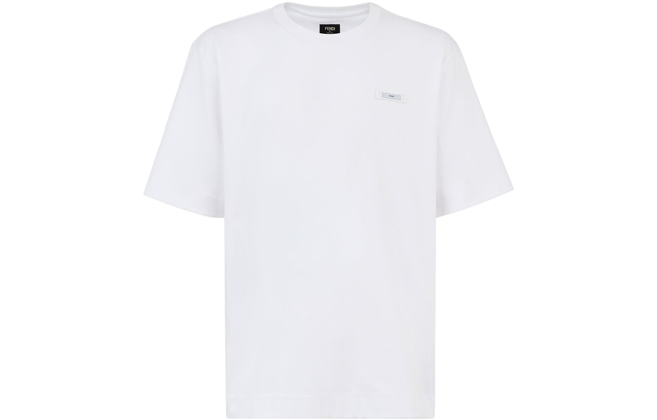 Order FENDI 白色圓領休閒短袖T恤 FW23 FY0936AQJEF-0QA0