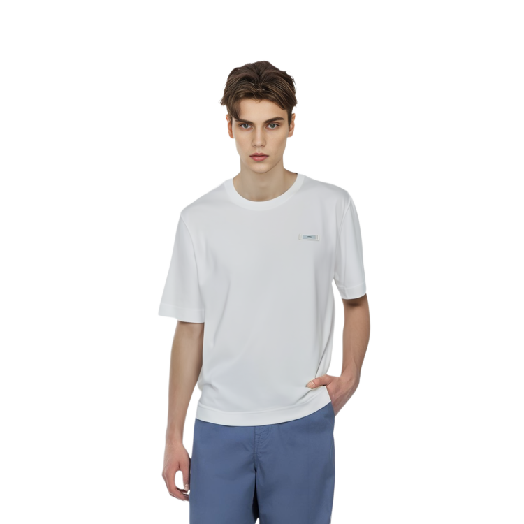 Purchase FENDI 白色圓領休閒短袖T恤 FW23 FY0936AQJEF-0QA0