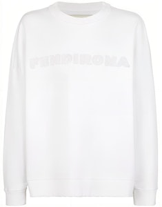 FENDI 白色圓領衛衣附純色Logo刺繡。 FY1227AOFDF0QA0 Buy FENDI 白色圓領衛衣附純色Logo刺繡。 FY1227AOFDF0QA0