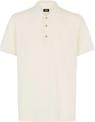 FENDI White Embossed Logo Casual Short-Sleeve Polo Shirt. FY1309ASDTF0KE0 Buy FENDI White Embossed Logo Casual Short-Sleeve Polo Shirt. FY1309ASDTF0KE0