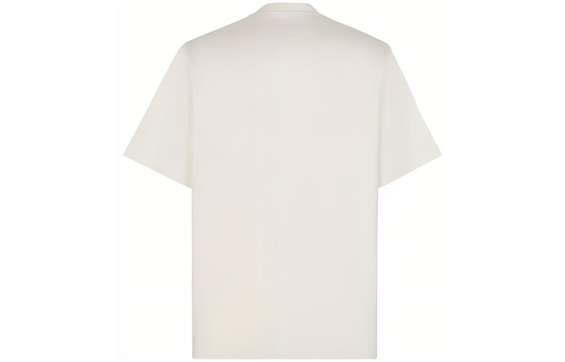 Lookbook FENDI 白色字母印花圆领短袖T恤. FY1217APMCF1J7C