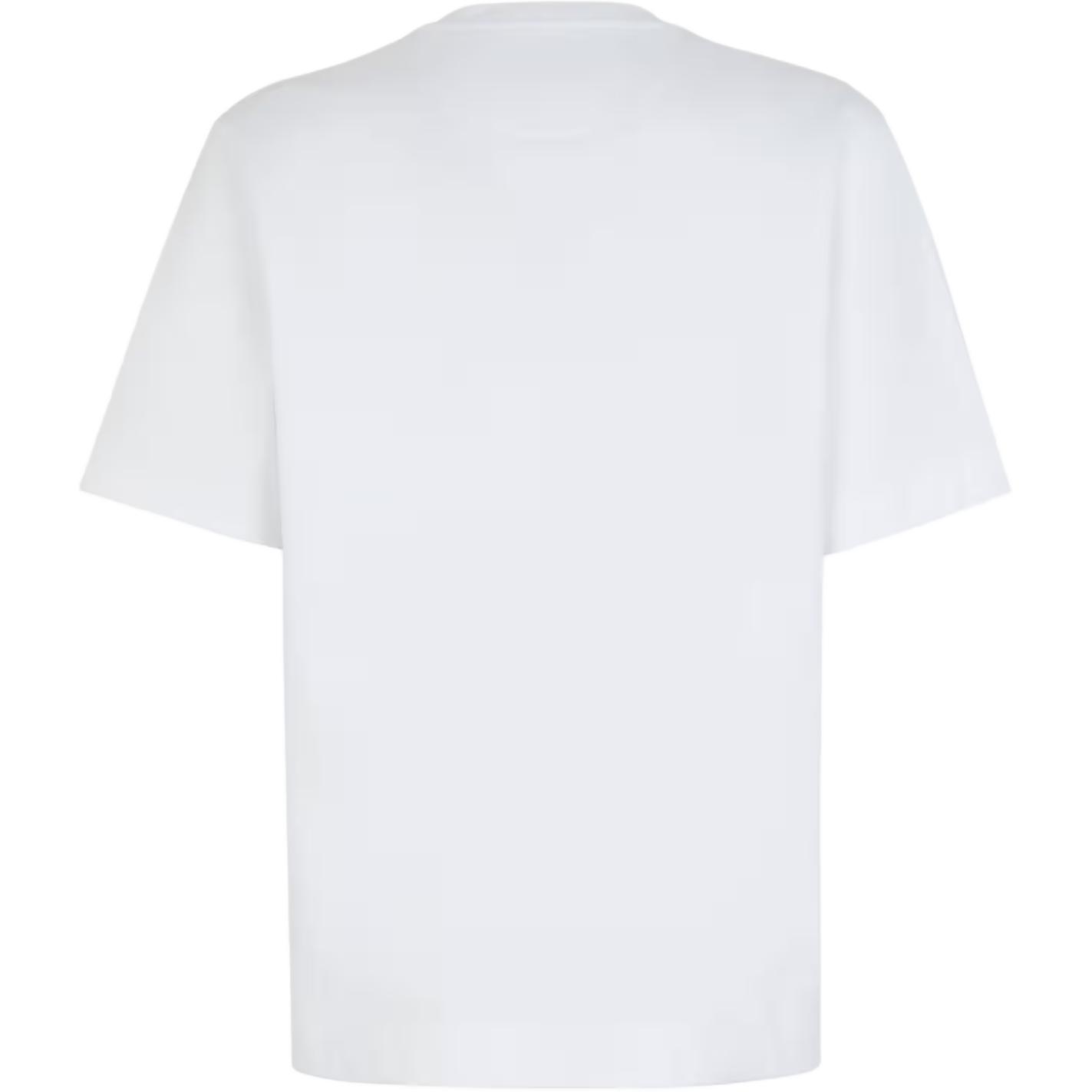 Lookbook 芬迪 白色Logo印花宽松版型圆领T恤 SS24 FY0936ARYRF0QA0