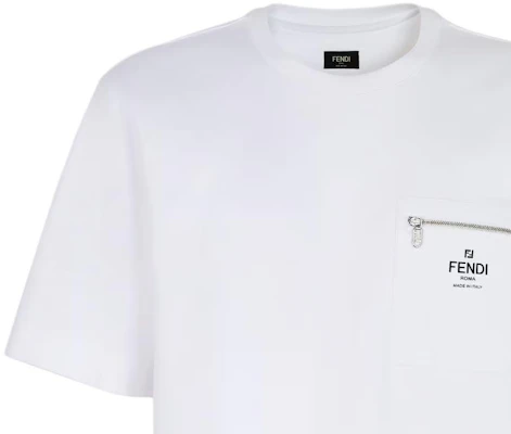 芬迪 白色Logo印花宽松版型圆领T恤 SS24 FY0936ARYRF0QA0 Purchase 芬迪 白色Logo印花宽松版型圆领T恤 SS24 FY0936ARYRF0QA0