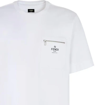 芬迪 白色Logo印花宽松版型圆领T恤 SS24 FY0936ARYRF0QA0 Sizing 芬迪 白色Logo印花宽松版型圆领T恤 SS24 FY0936ARYRF0QA0