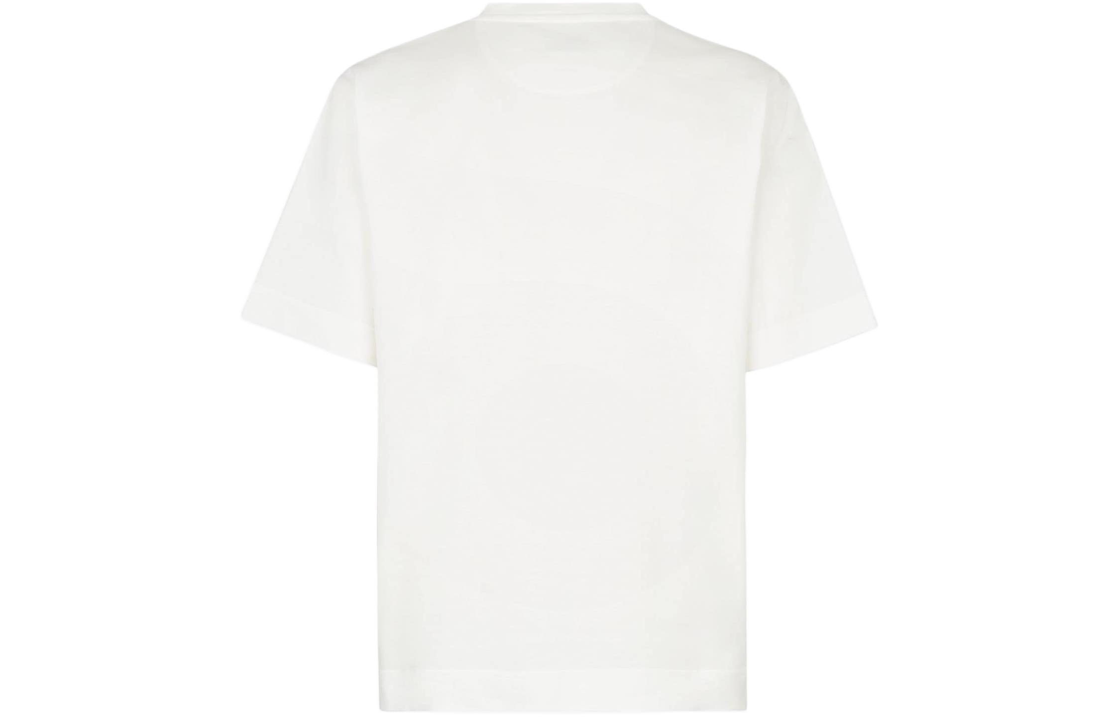 Lookbook FENDI Kaos Putih Oversized dengan Logo Bordir. FY0936AR6ZF0QA0