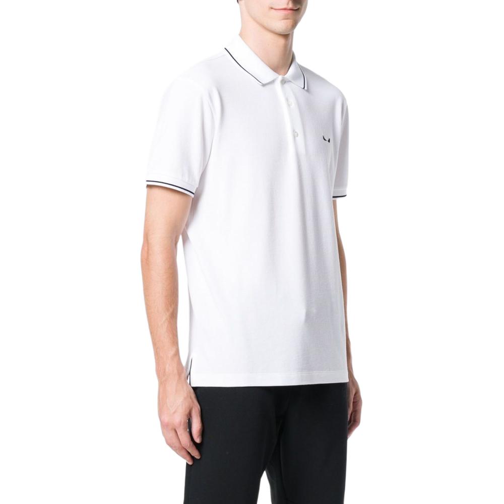 FENDI  White Slim Fit Plain Pullover Short Sleeve T-Shirt. FY0925A4SEF0QA0 圖 3