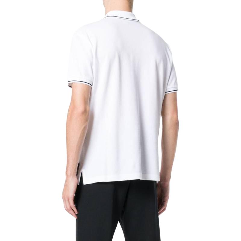 FENDI  White Slim Fit Plain Pullover Short Sleeve T-Shirt. FY0925A4SEF0QA0 圖 4