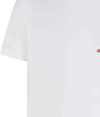 FENDI 白色純色標誌短袖T恤 FY0894AL38F068N 5