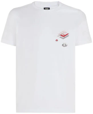 FENDI 白色純色標誌短袖T恤 FY0894AL38F068N Order FENDI 白色純色標誌短袖T恤 FY0894AL38F068N