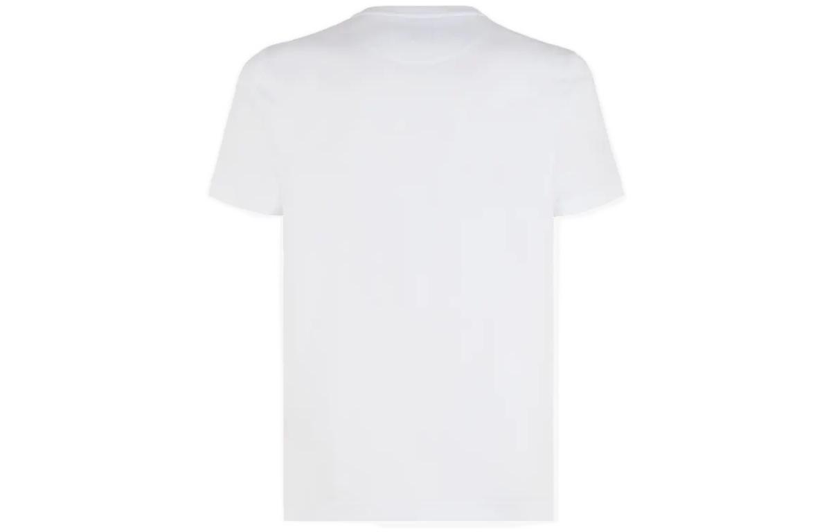 FENDI  White Solid Color Logo Short Sleeve T-Shirt FY0894AL38F068N 圖 3