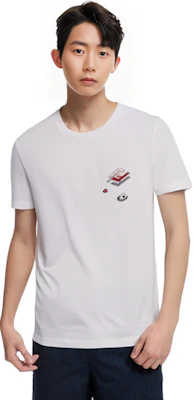 FENDI 白色純色標誌短袖T恤 FY0894AL38F068N Purchase FENDI 白色純色標誌短袖T恤 FY0894AL38F068N