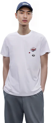 FENDI 白色純色標誌短袖T恤 FY0894AL38F068N Sizing FENDI 白色純色標誌短袖T恤 FY0894AL38F068N