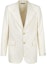 Order FENDI White Solid Single-Breasted Long-Sleeve Blazer Jacket FJ0768AR94F1MTI